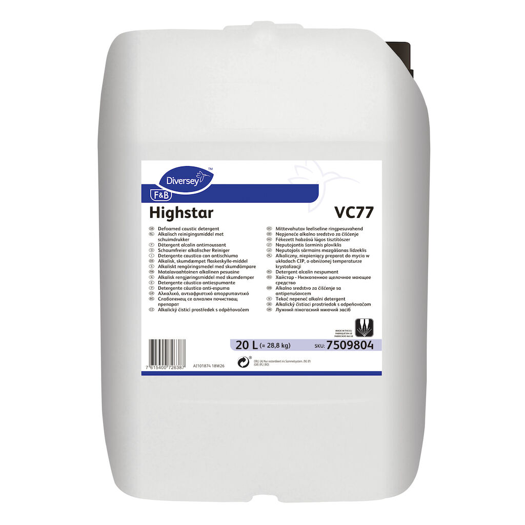 Highstar VC77 20L - Schaumfreier, alkalischer Reiniger (kältestabil)